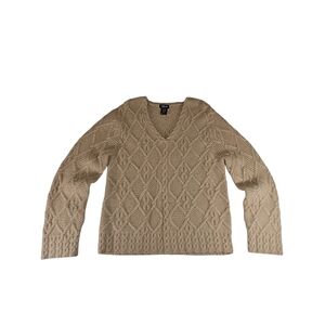 Willi Smith Beige Hand Knit Sweater